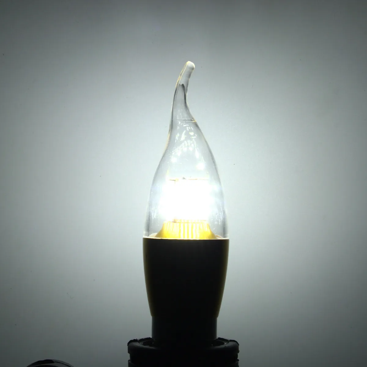 Лампа накаливания с регулируемой яркостью E27 E14 E12 60 SMD 3014 580LM светодиодный Золотое стекло теплая белая свеча лампа AC 110V