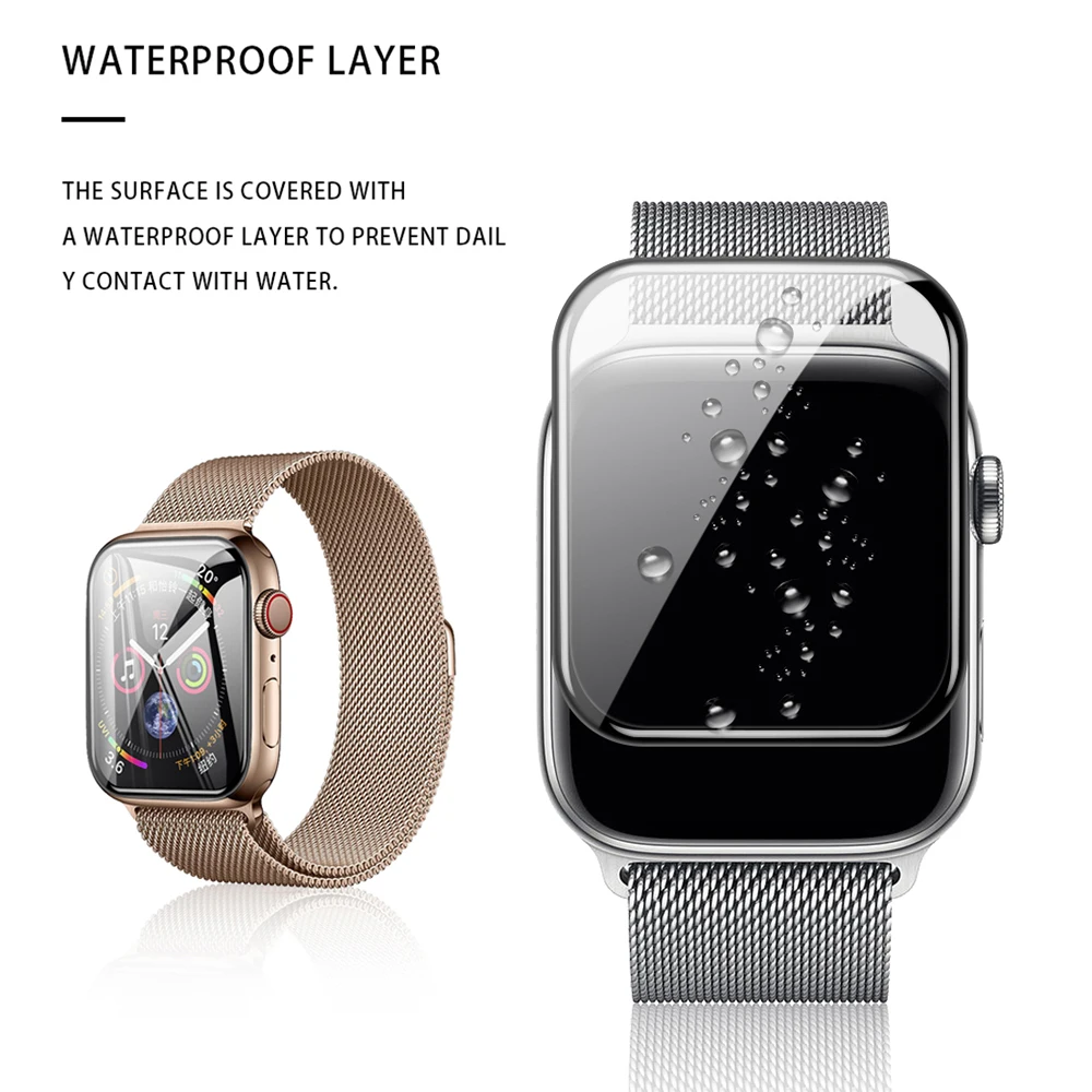 Watch Band + film combination Milanese steel ball strap for Apple iWatch series 5 4 44mm 40mm watchband 3/21 42mm 38mm bracelet Watch Band + film combination Milanese steel ball strap for Apple iWatch series 5 4 44mm 40mm watchband 3/21 42mm 38mm bracelet