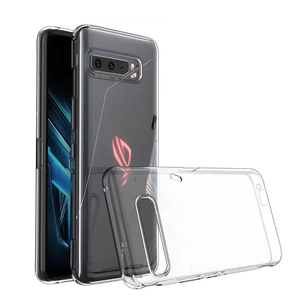 Offical Original Phone Case for ASUS Rog 3 ZS661KS RogPhone3 Soft Crystal Clear Silicone Ultra Thin Transparent Back Cover | Мобильные