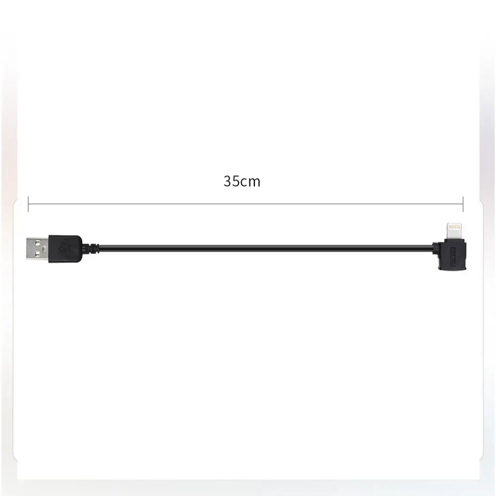 OSMO Mobile 3 Data/зарядный кабель 35 см под прямым углом разъем type-c ios микроразъем для DJI OSMO Mobile 3 Аксессуары