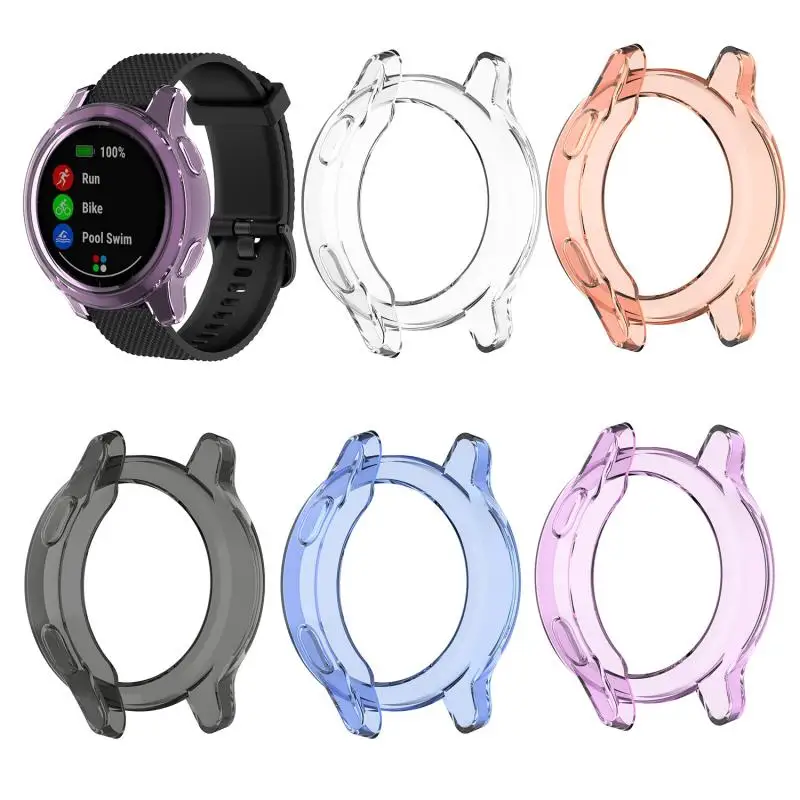 ТПУ защитный чехол для Garmin Vivoactive 4 Силиконовая защита экрана Active смарт-часов