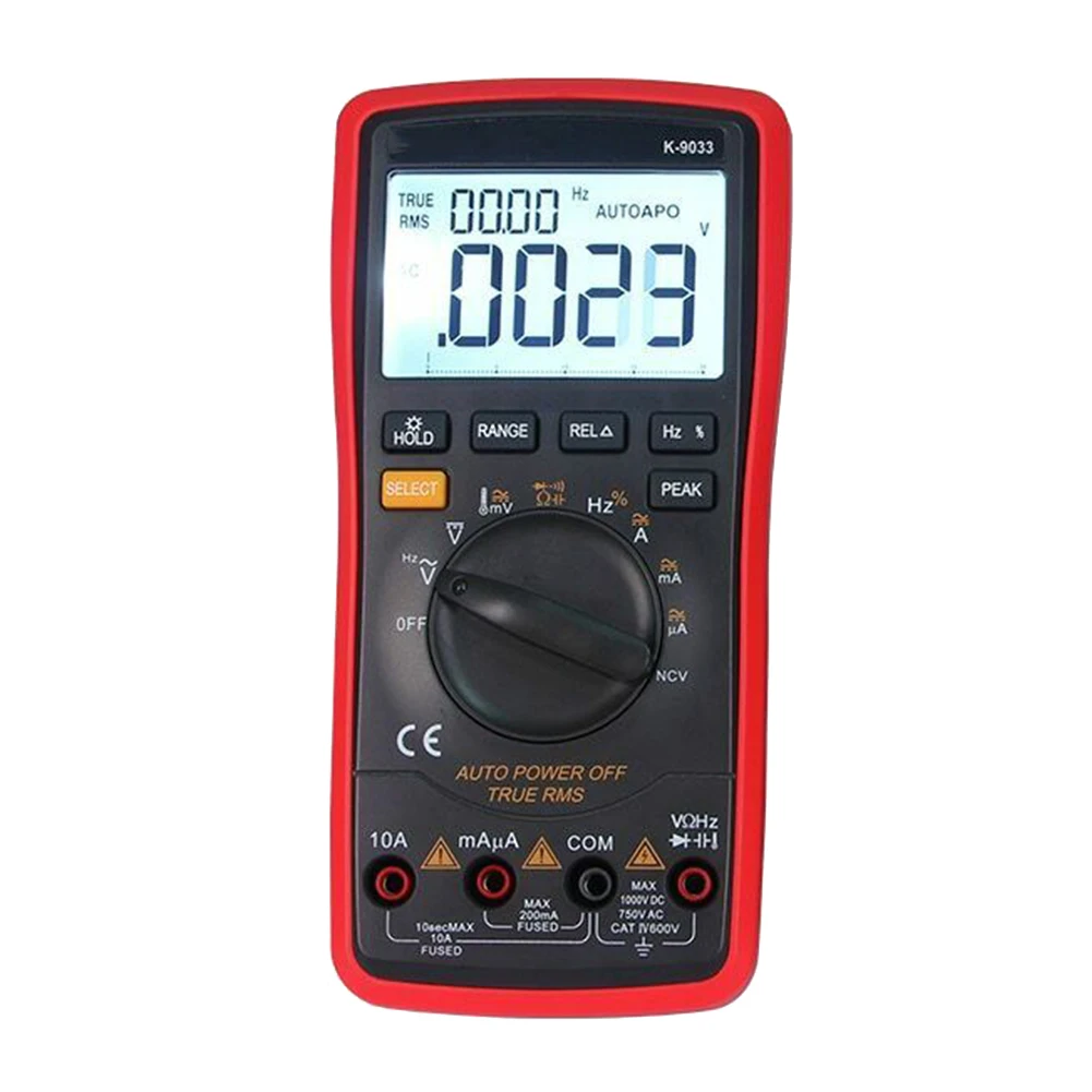 9033 Easy Operate Measuring Multifunction Stable Home LCD Display Digital Multimeter Voltage Current Automatic Ammeter High Accuracy - Цвет: 9033