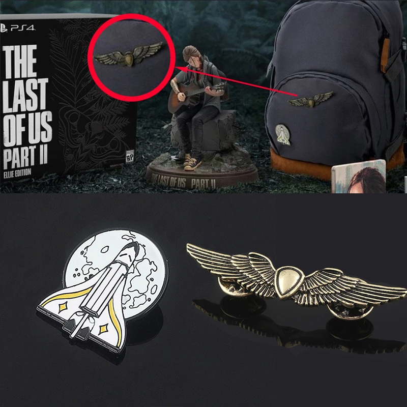 Broche de la mochila de Ellie The Last Of Us, parte 2, alas de escudo,  broches de insignia de nave espacial Tlou Rocket para fanáticos, juego de  joyería, regalo|Broches| - AliExpress