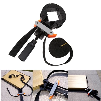 

Multifunction Belt Clamp Woodworking Quick Adjustable Band Clamp Polygonal Clip Right Angle Corner Strap Photo Frame Clips
