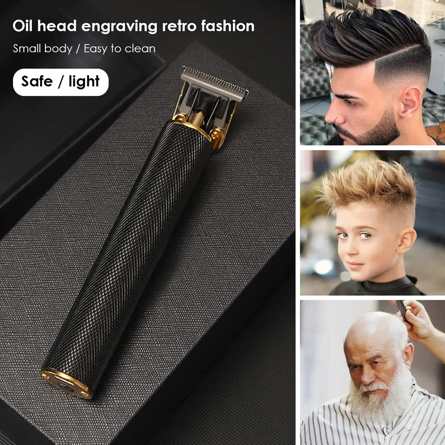 recarregável máquina de cortar cabelo sem fio