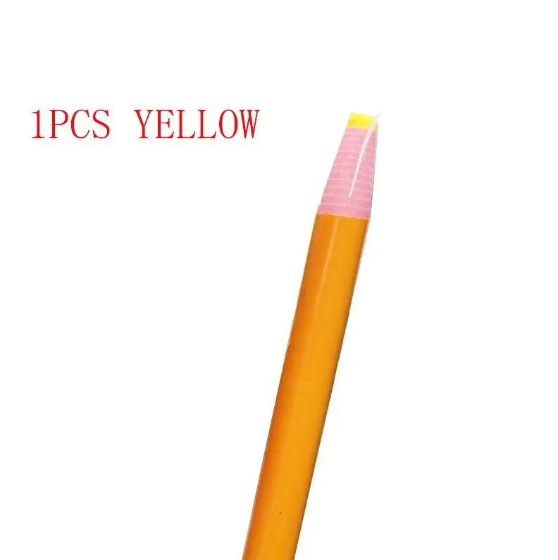 1 PCS YELLOW 10 шт. цветной стираемый тканевый портновский мелок ткань/1 шт. маркер ручка узор DIY швейный инструмент Аксессуары для рукоделия - Цвет: 1 PCS YELLOW