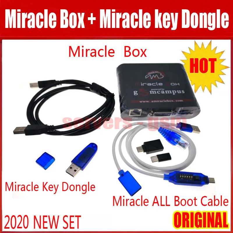 Новинка 2020 оригинальная коробка Miracle box + ALL Boot кабели ключ key для разблокировки