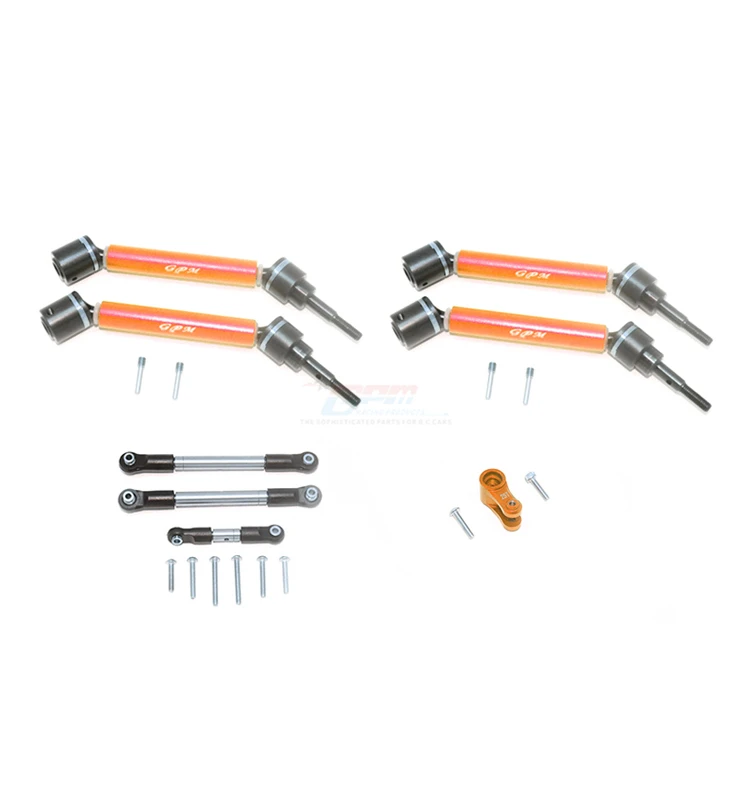 GPM алюминиевый CVD Вал+ рулевая тяга+ Серводвигатель для 1/10 TRAXXAS MAXX 89076-4
