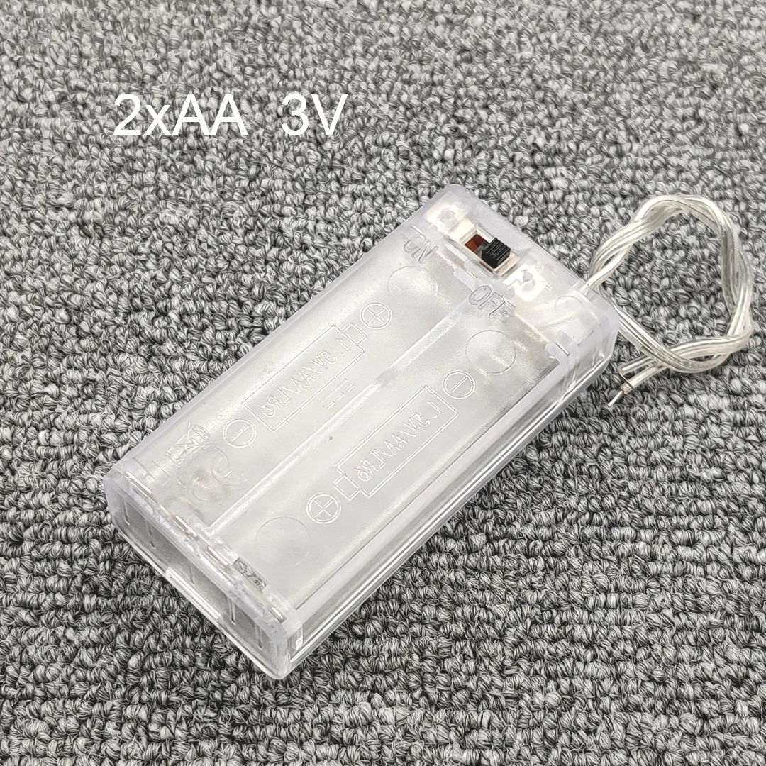 2 AA 3V Battery Holder AA Battery Box With Switch New AA Battery Case