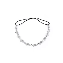 1 шикарная Женская эластичная модная металлическая со стразами цепочка на голову гребень-Украшение повязка на голову аксессуары для волос