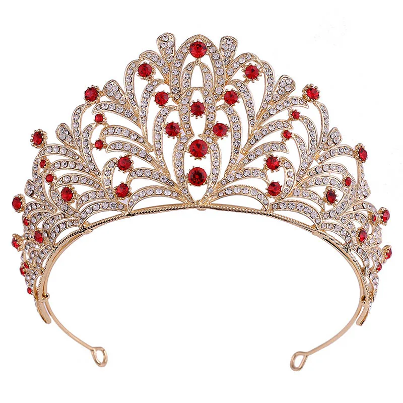 Wedding Crown Diadem Hair Accessory Bridal Tiaras Rhinestone Leaf Hairbands Party Girls Shiny Charm Noiva Hair Jewelry
