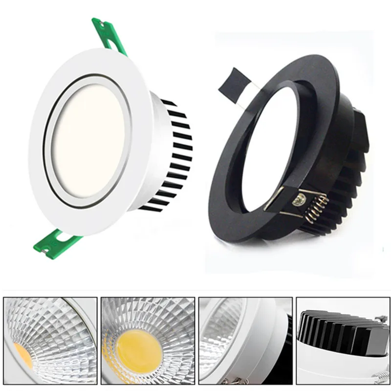 Super Bright LED Downlight 220V 110V Spot LED downlight Dimmable 5W 7W 9W 12W 15W 18W 24W Recessed LED Ceiling Downlight Super Bright LED Downlight 220V 110V Spot LED downlight Dimmable 5W 7W 9W 12W 15W 18W 24W Recessed LED Ceiling Downlight