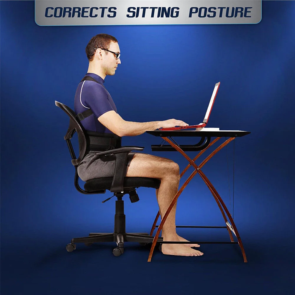 Posture Corrector Support Magnetic Back Shoulder Brace Belt for Unisex Adults Students FOU99