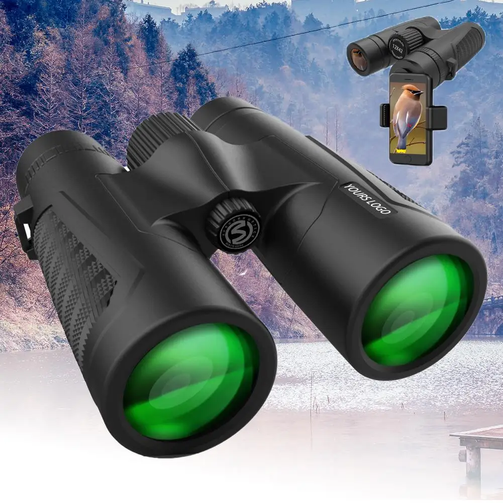 

12x42 High Brightness Binoculars HD Professional Telescopes with Clear Weak Light Vision for Performance Shooting