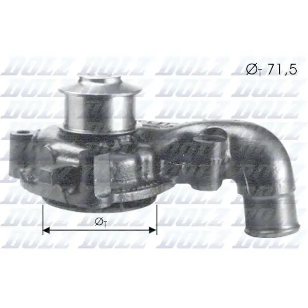 Помпа Ford Escort/Fiesta/Orion 1.8D 88 DOLZ F165