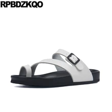 Runway повседневная домашние тапочки воды дизайнер водонепроницаемый черный Мужские сандалии кожаное лето Шлепанцы слайды на платформе обувь надевать