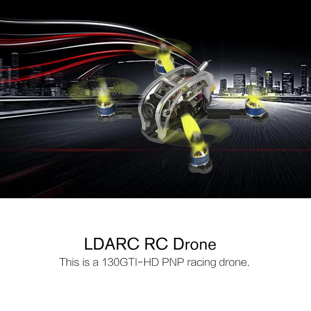 LDARC 130GTI-HD 133 мм 3-4S FPV гоночный Дрон PNP BNF F4 OSD 20A BLheli_S 4в1 ESC w/Caddx. US Turtle V2 1080P камера