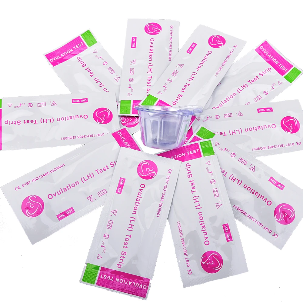 

10PCS LH Ovulation Test Strips Kits Ovulation Urine Test Strips LH Tests StripsFirst Response Ovulation Kits Over 99% Accuracy