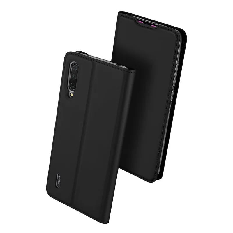 Модный Роскошный кожаный чехол для Xiaomi Mi CC9 CC9, 6,39 дюймов, Магнитный чехол из искусственной кожи с защелкой для Xiaomi Mi CC9, чехол - Цвет: Черный