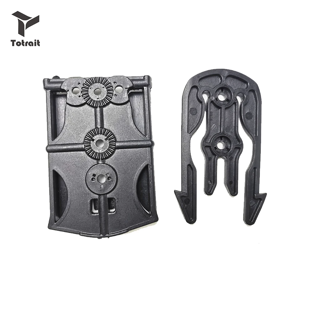 black TOtrait Molle кобура Вилка с фиксатором Система быстрой блокировки Комплект ML16/ML17 короткий Тип тактический Высокое качество пистолет аксессуары - Цвет: black