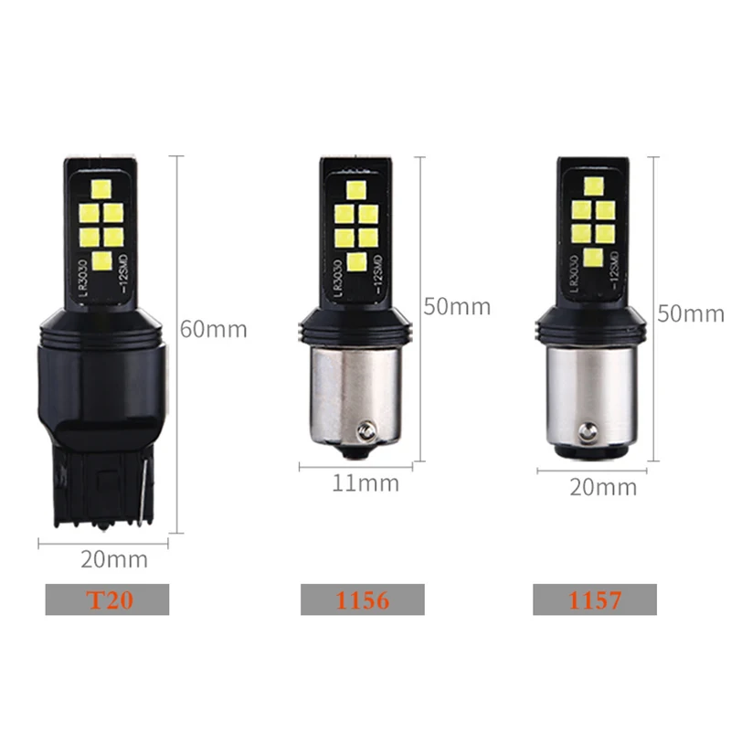 2 шт. Canbus P21W светодиодный BA15S 1157 P21/5 Вт BAY15D T20 светодиодный 7440 W21W T15 BAU15S 3030 чипы светодиодный автомобильный резервный лампы автоматический стоп-сигнал