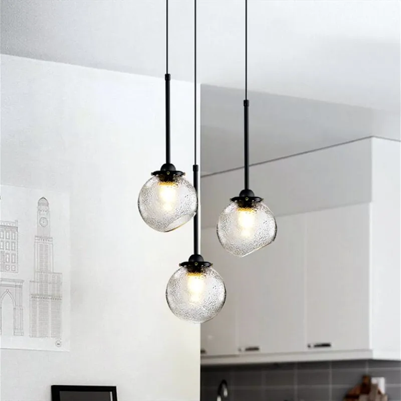 

Прикроватная светодиодная Подвесная лампа в стиле индастриал, художественный декоративный светильник для гостиной, кухни, бара, кафе, подвесной светильник