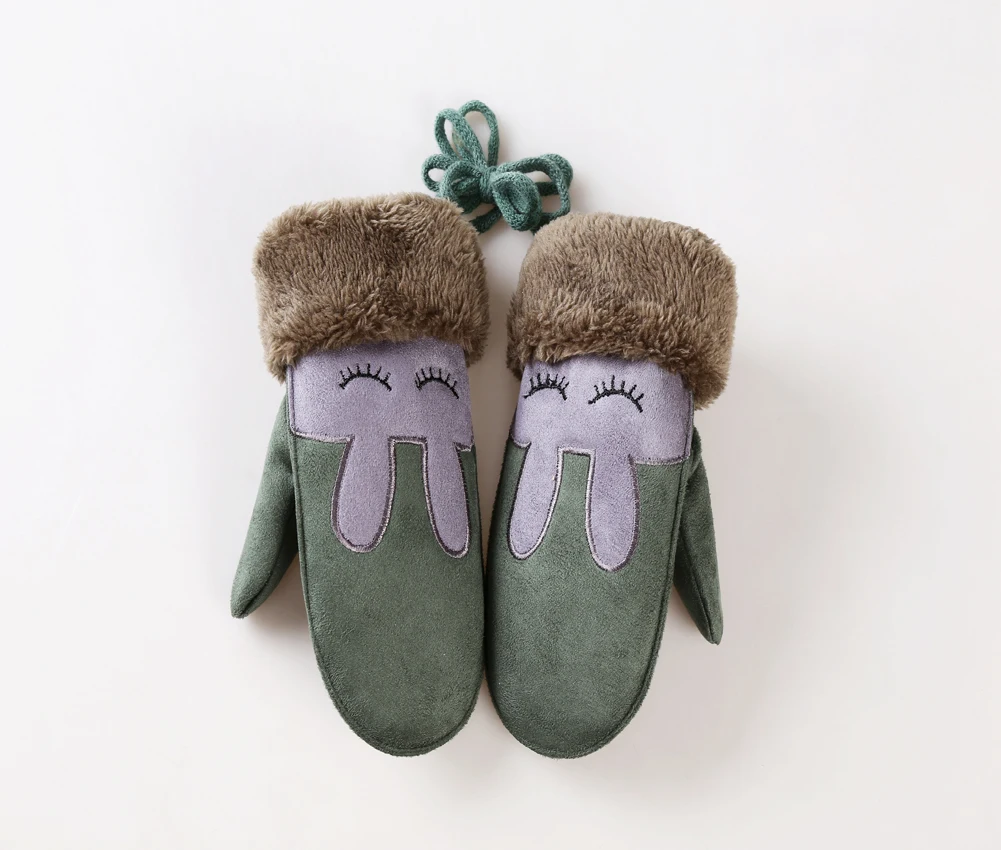 3 Pudcoco/детские варежки с плюшевым рисунком; зимние детские перчатки для девочек и мальчиков; милые теплые регулируемые меховые перчатки с плюшевым рисунком - Цвет: 3