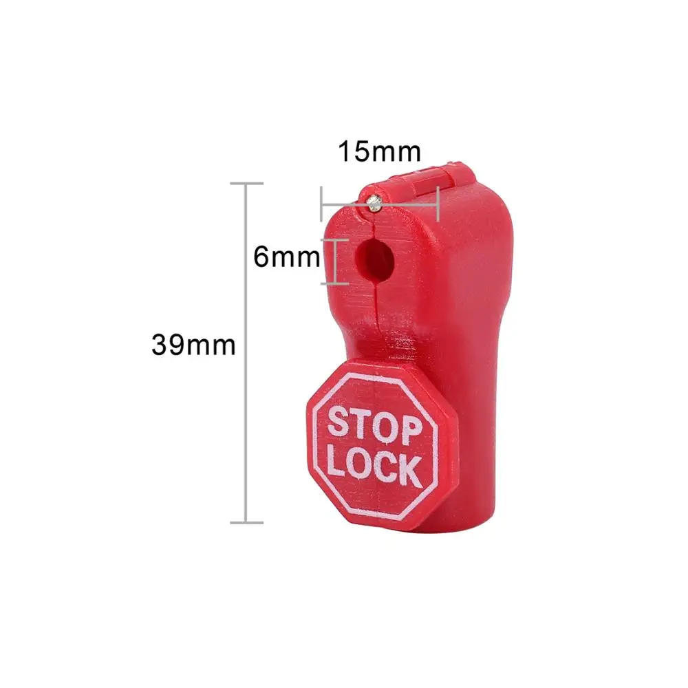 100 pcs/Bag 6mm EAS Security Tag stop lock hook Anti Theft Stoplock