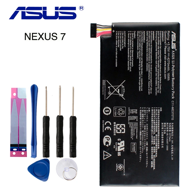 

Original ASUS High Capacity C11-ME370TG Battery For ASUS C11-ME370TG NEXUS 7 Table PC Laptop battery 4270mAh