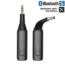 Портативный Bluetooth 5,0 QCC3005 Aptx с низкой задержкой RCA Aux 3,5 мм стерео музыкальный приемник Мини беспроводной Handsfree MP3 аудио адаптер
