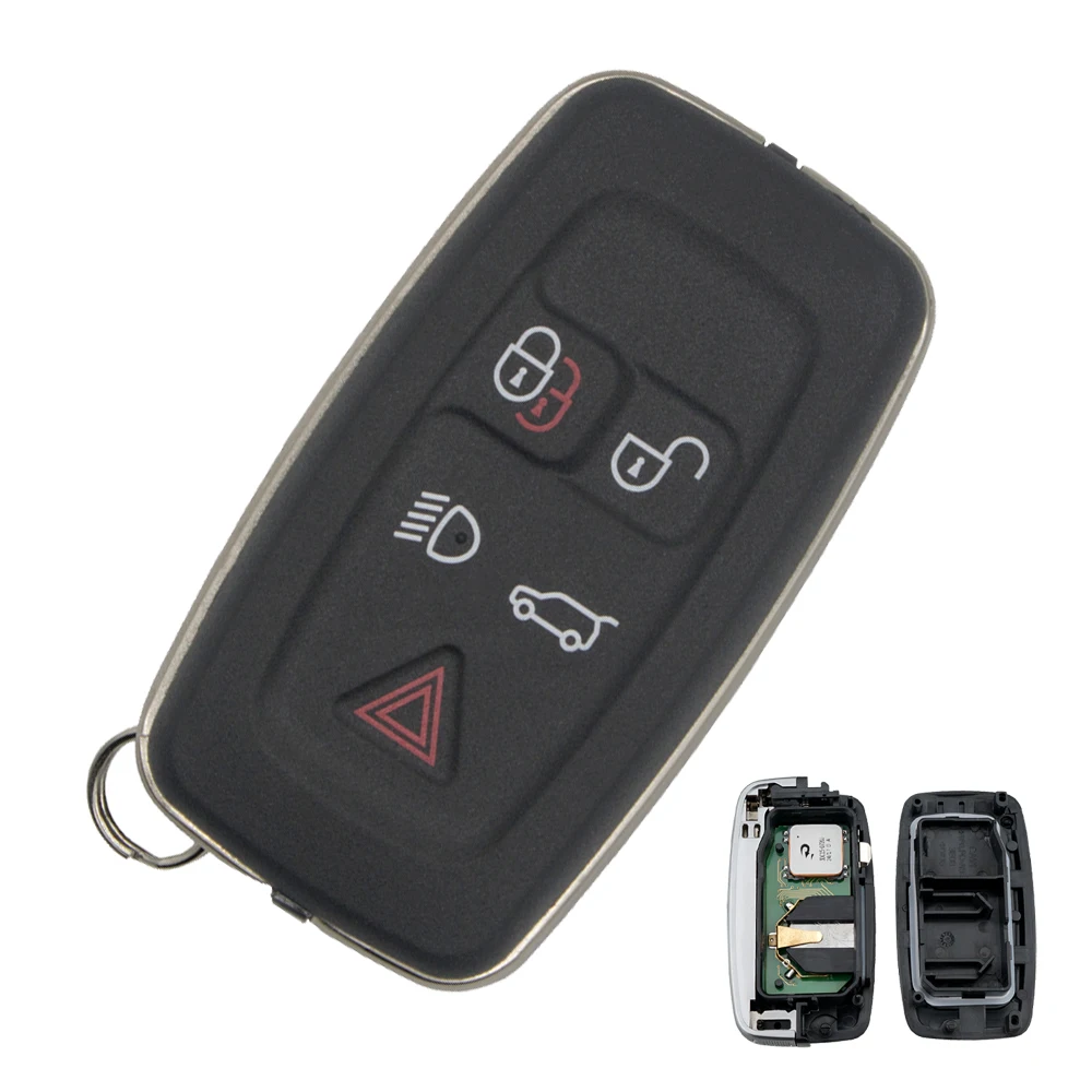 OkeyTech for Land Rover Landrover LR4 Discovery Sport Freelander Evoque Smart Key Remote Control 5 Button 315/433 Mhz KOBJTF10A