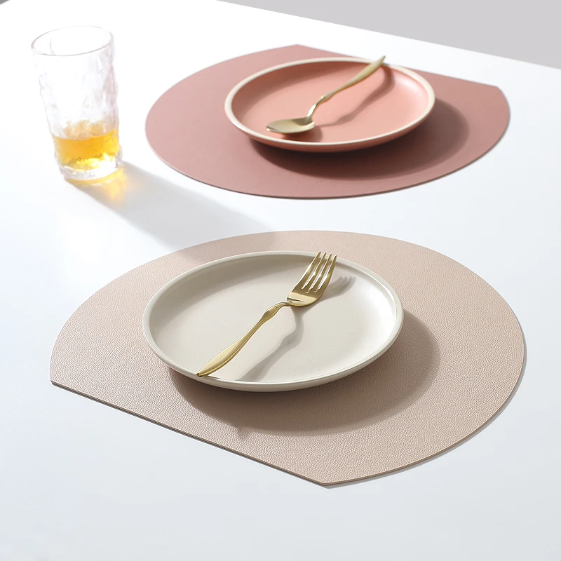 Leather Placemats Luxury Table Mats for Dining Table Set High Quality