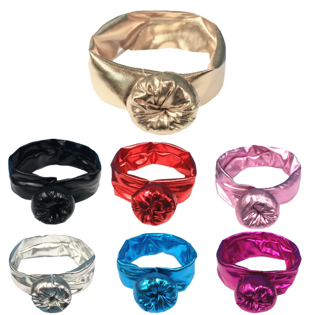 Fashion Newborn Toddler Kids Baby bronzing ball elastic hair accessories Baby Unisex girls boys Cotton Headband