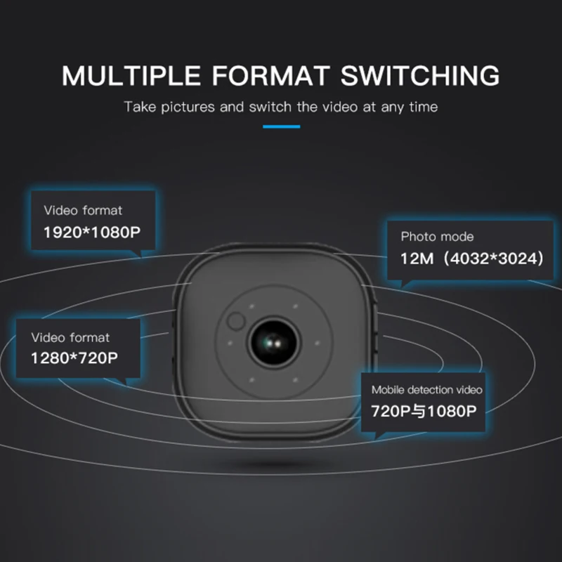Wifi беспроводная мини камера HD 1080P умная ip ночное видение Обнаружение движения