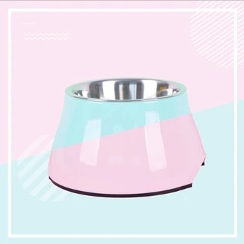

Candy Color Pet Bowl Stainless Steel Feeder Dish Bowl Easy To Clean Bowl Pet Food Water Feeder Cats Bowl Pet Feeding Supplies