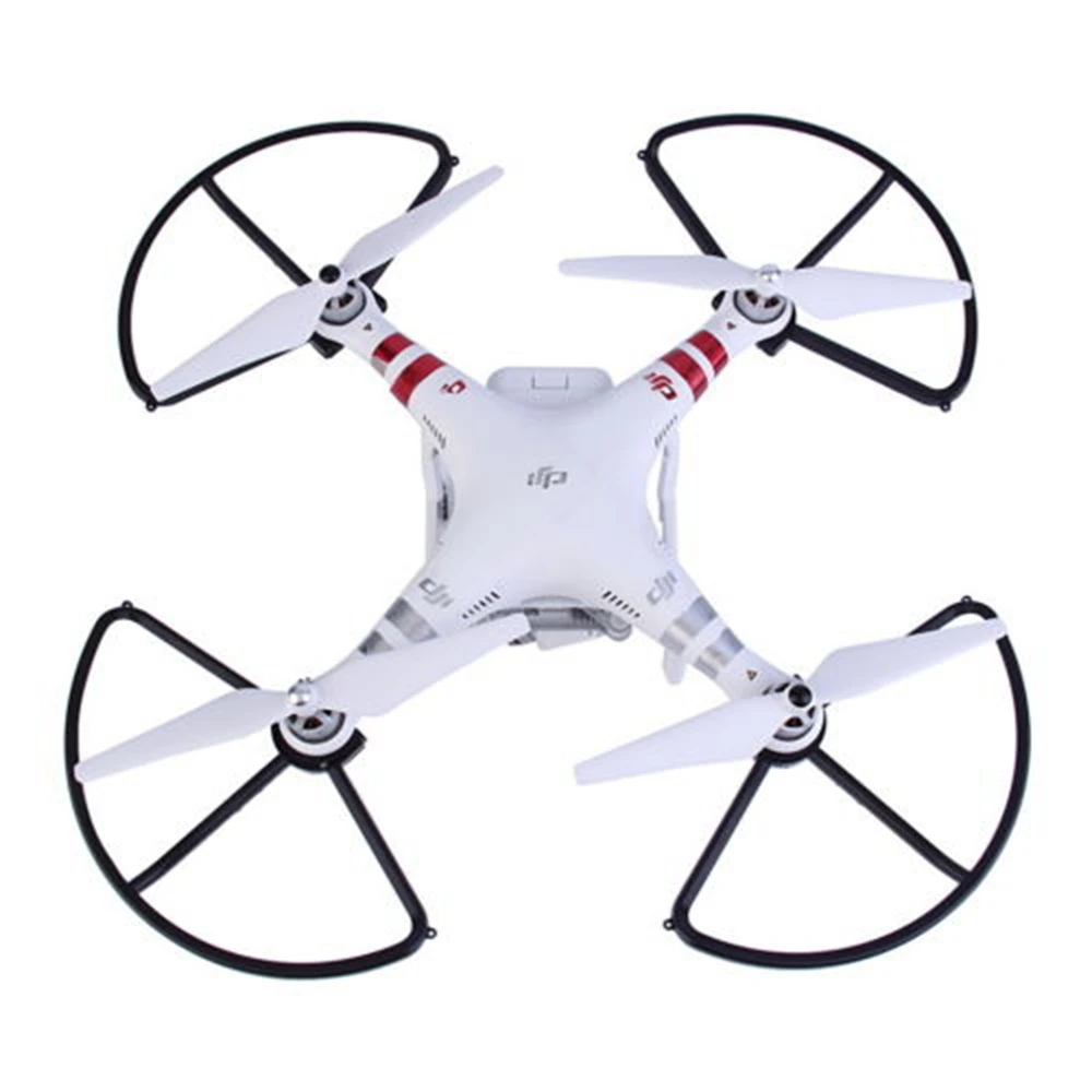 4 шт. быстросъемная защита для пропеллера для DJI Phantom 3 Phantom 2 Лопасть Винта дрона реквизиты бампера крыло защитные запасные части - Цвет: Черный