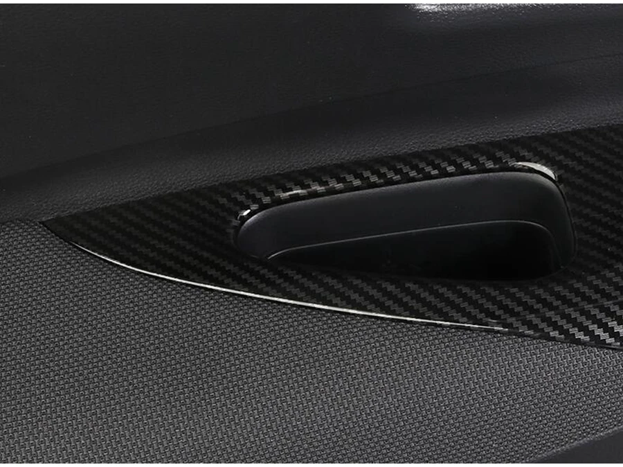 Авто стиль Внутренняя дверь подлокотник окно Лифт кнопка Крышка отделка матовая углеродное волокно подходит для Toyota Corolla