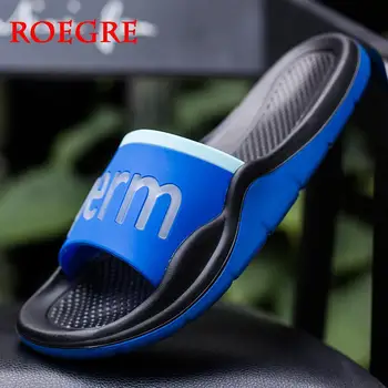 

New Slippers Men Shoes Summer Unisex Bathroom Slipper Male Couple Beach Sandals Fashion Home Slippers Non-slip Floor Flip Flops