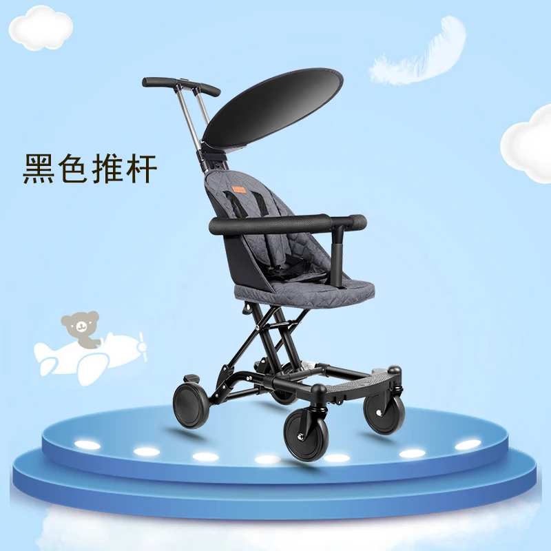 

micr trike xl baby stroller with baby walking artifact easy to fold the baby with high viewing canopy