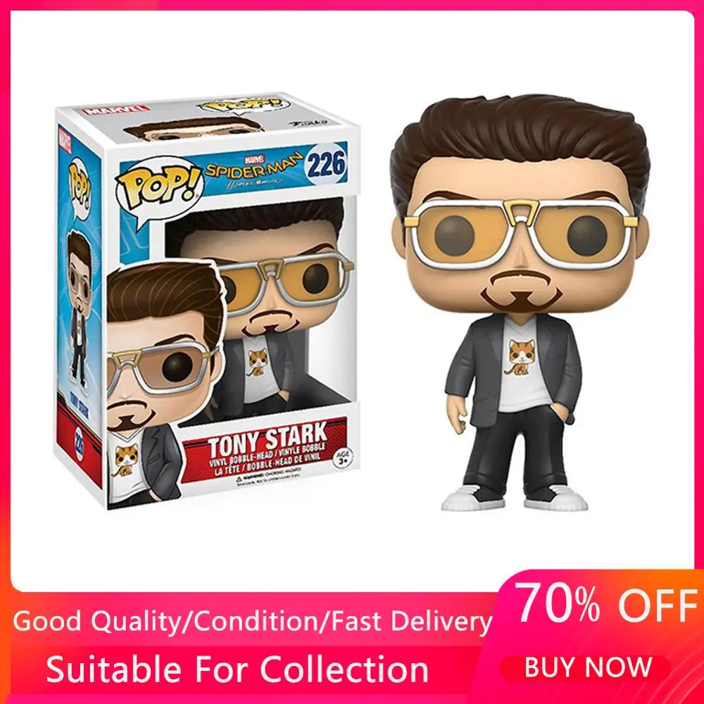 Funko pop Новый Марвел Мститель Тони Старк #226 Виниловая фигурка кукла модель игрушки