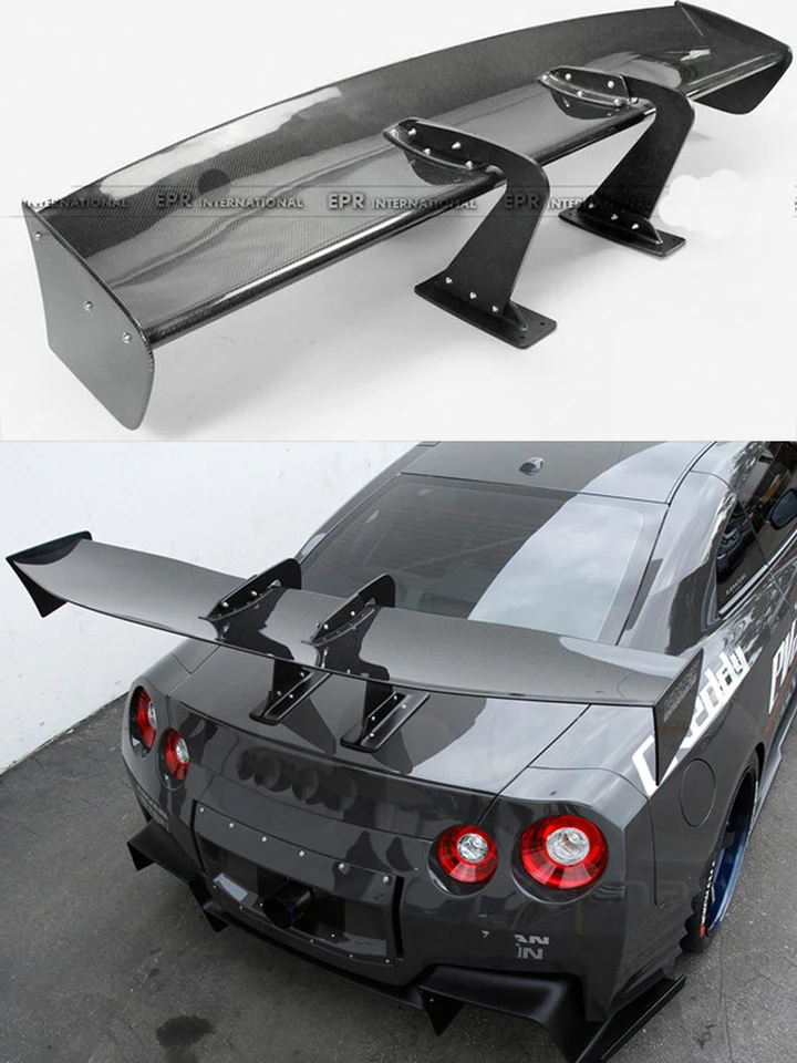 日産GTR R35v,GT-R r35用カーボンファイバーリアスポイラー,カー