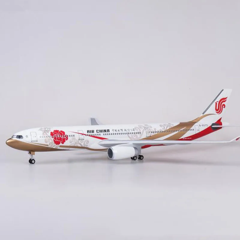 Коллекция 1:135 Airbus A330 Air China Airlines 47 см модель самолета из смолы с колесами и светильник для детей и взрослых