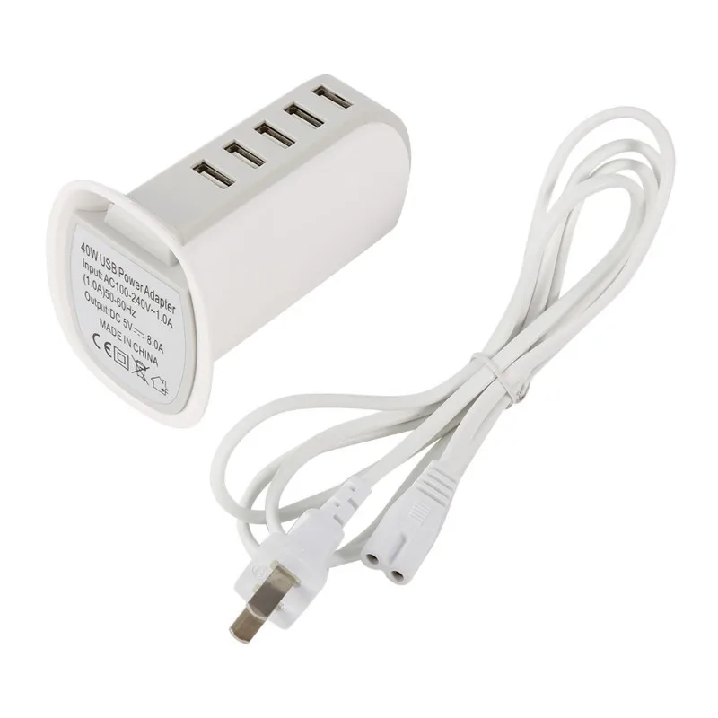 EDAL 5 портов зарядное устройство универсальное USB устройство для зарядки из настенной розетки для дома и путешествий Мульти адаптер питания переменного тока