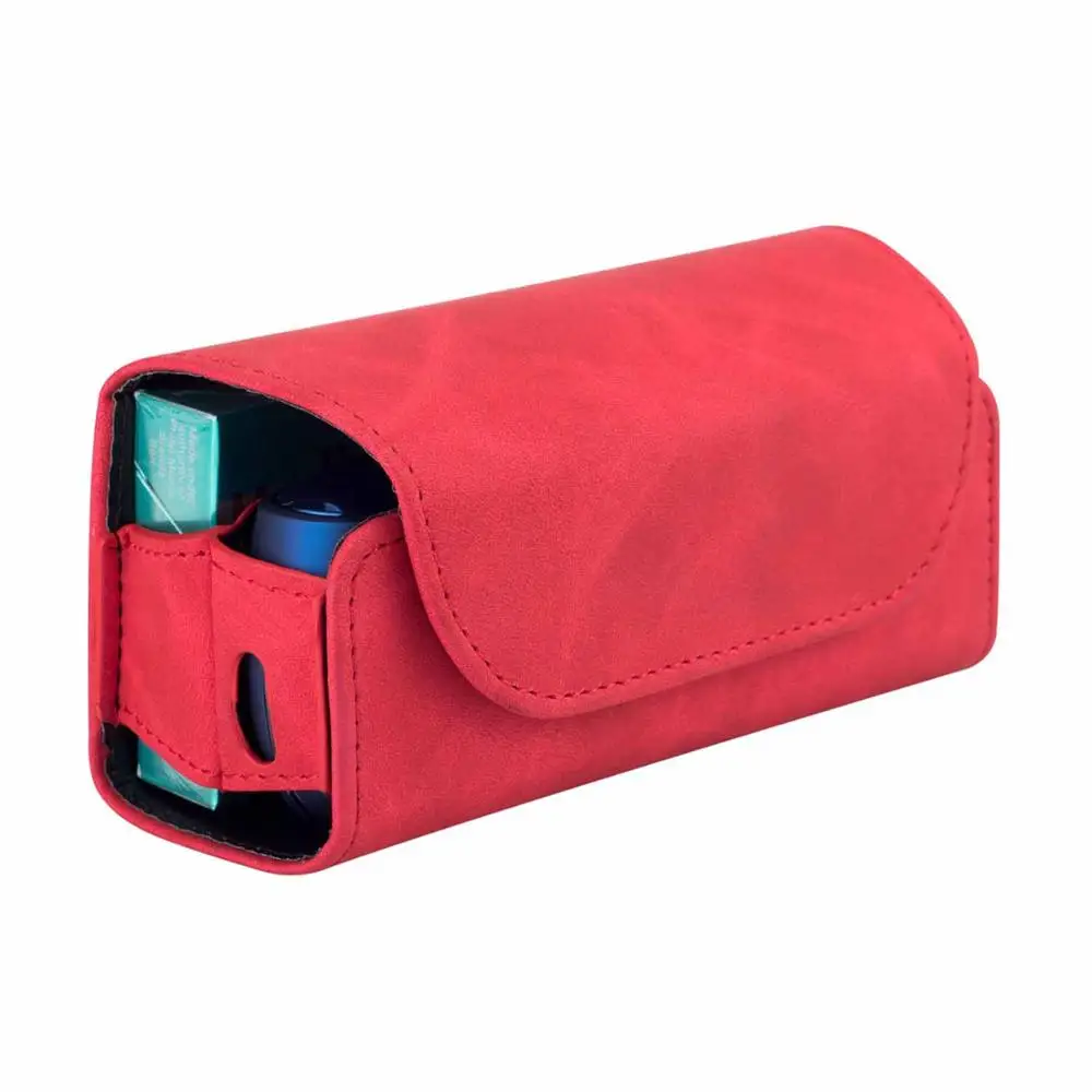 JINXINGCHENG Модный чехол сумка держатель чехол для iqos 3,0 PU кожаный чехол для iqos3 чехол аксессуары 4 цвета - Цвет: Красный