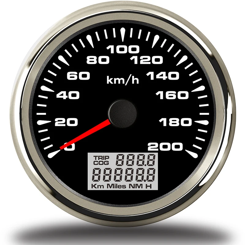85 мм gps измеритель скорости, 7 цветов, подсветка мотоцикла, лодки, автомобиля, 200 км/ч, приборная панель, измеритель скорости, одометры 9~ 32 В для Audi B