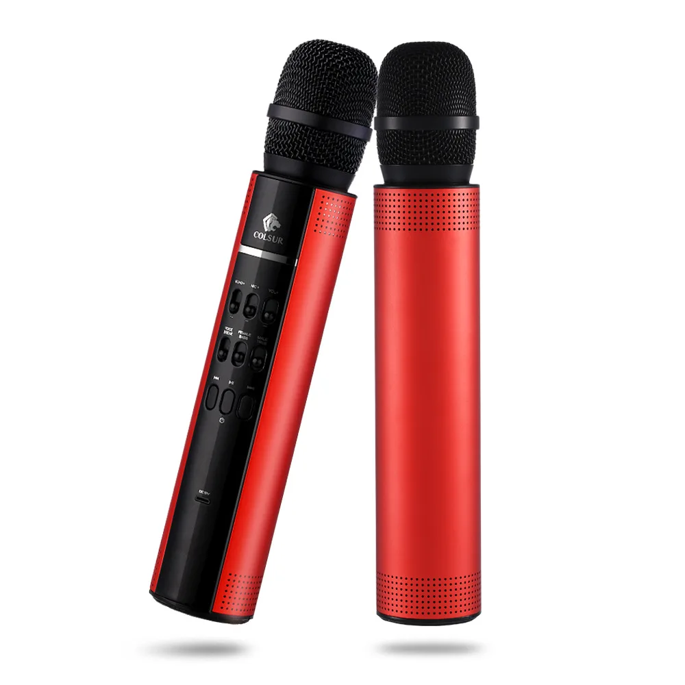 Портативный караоке беспроводной микрофон Bluetooth динамик Профессиональный