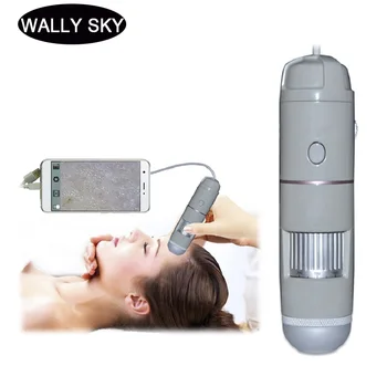 

5X-200X 8 LED Digital USB Microscope 2.0MP High Definition Electronic Microscope Skin Hair Follicle Scalp Detector Skin Tester