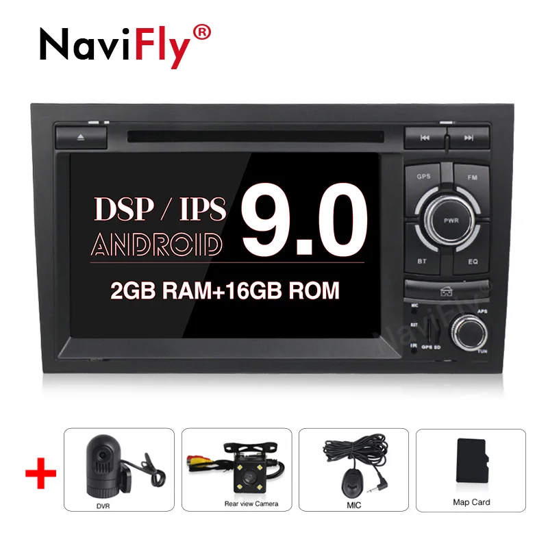 8 ядерный ips DSP 4G Android 9,0 Автомобильный gps Автомобильный мультимедийный плеер DVD Automotivo для Audi/A4/S4 2002-2008 RS4 gps навигация RDS Wi-Fi - Цвет: 4Core Camera DVR