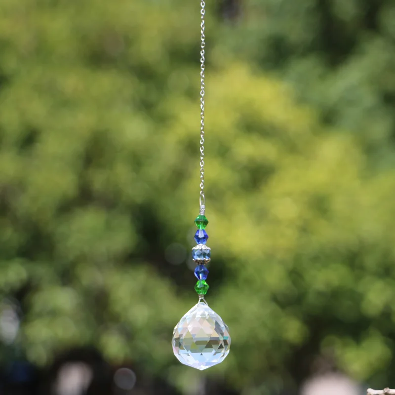 1 шт. люстра хрустальный шар призмы кулон висячая чакра Suncatcher Свадебные украшения Радуга производитель