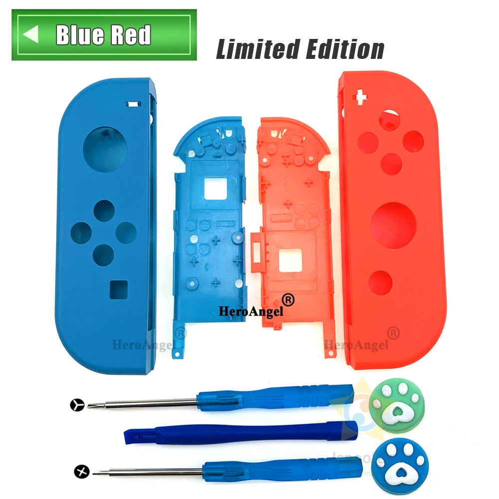 Прозрачный корпус для контроллера Nintendo Switch NS Joycon сменный самостоятельной сборки